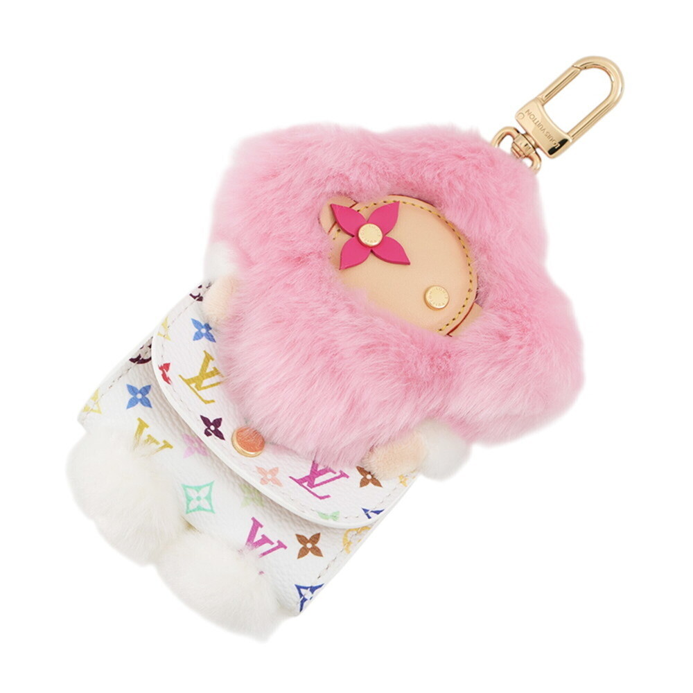 Louis Vuitton Accessory Bag Charm Monogram Multicolor LV x TM Vivienne Caddle...